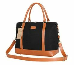 Ulgoo Travel Tote Bag Carry On Shoulder Bag Overnight Duffel In Trolley Handle (Black) -Luggage Sales Shop 41PwLKHzPRL