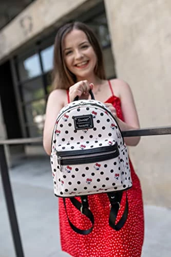 Loungefly Sanrio Hello Kitty Polka Dot Women's Double Strap Shoulder Bag Purse 3 Loungefly Sanrio Hello Kitty Polka Dot Women's Double Strap Shoulder Bag Purse - Image 2