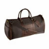 Andrew Philips Leather Nylon Metro Convertible Duffle/Garment Bag In Brown
