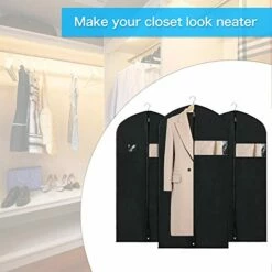 Zilink Garment Bags Suit Bags For Storage And Travel 54 Inches Breathable Dust-Proof Dress Protector Bag With Clear Window For Suit, Dresses, Winter Coat, Pack Of 3 -Luggage Sales Shop 41Ran1eh8WL