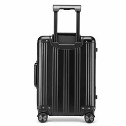 JBAG-one 100% Aluminum-Magnesium Alloy Rolling Luggage Spinner Men Business Suitcase Wheels 20 Inch Cabin Trolley Travel Bag,Black -Luggage Sales Shop 41RgFcS66gL