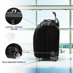 Travelpro Luggage Platinum Elite 22" Carry-on Rolling Garment Bag, Suitcase, Shadow Black -Luggage Sales Shop 41S88opdEgL