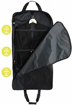 Magictodoor 45 Inch Waterproof Garment Bag Extra Capacity Pockets Adjustable Handle -Luggage Sales Shop 41SVXNQEH6L