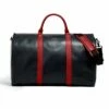 Project 11 Garment Weekender Black Leather With Red Accents Bag By Hook & Albert -Luggage Sales Shop 41SXTZuy4qL