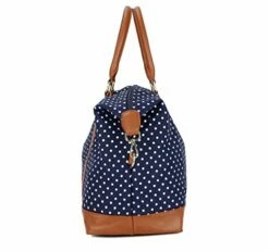 BAOSHA HB-28 Ladies Women Canvas Travel Weekender Bag Overnight Carry-on Shoulder Duffel Tote Bag (Blue Dot) 12 BAOSHA HB-28 Ladies Women Canvas Travel Weekender Bag Overnight Carry-on Shoulder Duffel Tote Bag (Blue Dot) -Luggage Sales Shop 41T1bTN2KSL cbc3c649 5761 4553 a69b 83a3b3b93764