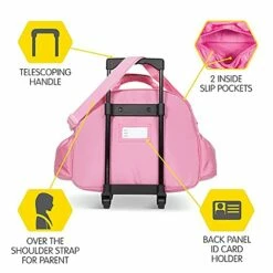 Bixbee Kids Rolling Suitcase And Backpack Set, Shark Luggage For Girls & Boys With Wheels, Telescoping Handle, Adjustable Straps And Pockets - Carry On Bag & Backpack For Airport & Travel Set Of 2 -Luggage Sales Shop 41T4AoTB3iS