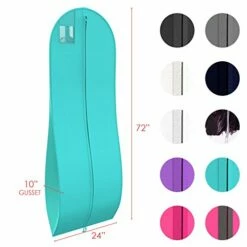 Women's Long Dress Bag – Breathable Wedding Gown Garment Bag -72x24”, 10” Gusset -Luggage Sales Shop 41TDMbIJqkL