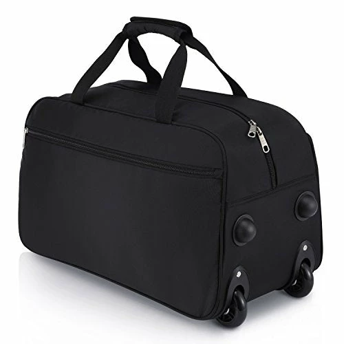 Rolling Duffel Bag, Water Repellent Wheeled Duffel Carry On Luggage 20inch Black 5 Rolling Duffel Bag, Water Repellent Wheeled Duffel Carry On Luggage 20inch Black - Image 3
