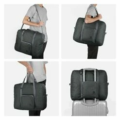 For Spirit Airlines Foldable Travel Duffel Bag Tote Carry On Luggage Sport Gym Duffle For Men And Women (Dark Grey) -Luggage Sales Shop 41W0DnOA5gL