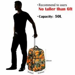 20 Inches Big Storage Multifunction Travel Wheeled Rolling Backpack Luggage Books Laptop Bag By HollyHOME -Luggage Sales Shop 41W9D8cQYdL