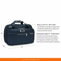 Briggs & Riley Expandable Cabin Bag, Navy -Luggage Sales Shop 41WIONH6feL
