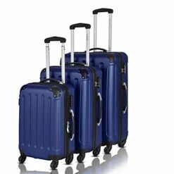 Goplus 3Pcs Luggage Set, Hardside Travel Rolling Suitcase, 20/24/28 Rolling Luggage Upright, Hardshell Spinner Luggage Set With Telescoping Handle, Coded Lock Travel Trolley Case (Dark Blue) 17 Goplus 3Pcs Luggage Set, Hardside Travel Rolling Suitcase, 20/24/28 Rolling Luggage Upright, Hardshell Spinner Luggage Set With Telescoping Handle, Coded Lock Travel Trolley Case (Dark Blue) -Luggage Sales Shop 41WhGMo 2BaUL