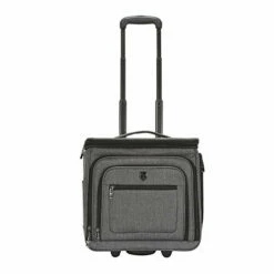Travelers Club Luggage 16" Top Expandable Rolling Underseater W/USB Port, Dark Gray Suitcase, -Luggage Sales Shop 41XxJegdTrL