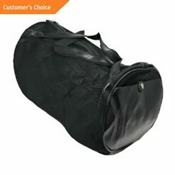 Sandover Roll Round Leatherette Mesh Duffle Duffel Bags Foldable Carry-On Gage 20 | Model LGGG -