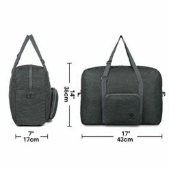 For Spirit Airlines Foldable Travel Duffel Bag Tote Carry On Luggage Sport Gym Duffle For Men And Women (Dark Grey) -Luggage Sales Shop 41YUh6MYPuL