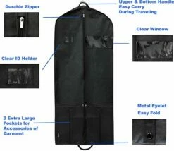 Simplehousware 54-Inch Heavy Duty Garment Bag W/Pocket For Suits, Tuxedos, Dresses, Coats -Luggage Sales Shop 41Z75UR6fSL e1cd4132 8fb8 4879 8250 394d9c9be502