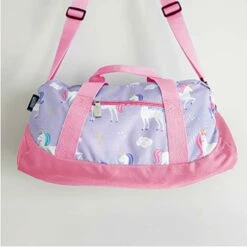 Wildkin Kids Overnighter Duffel Bags For Boys & Girls, Measures 18 X 9 X 9 Inches Duffel Bag For Kids, Carry-On Size & Ideal For School Practice Or Overnight Travel, BPA-free (Unicorn) -Luggage Sales Shop 41Z9dXD1dcL