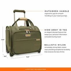 Briggs & Riley 2-Wheel Cabin Bag, Olive -Luggage Sales Shop 41 eNIfXKUL