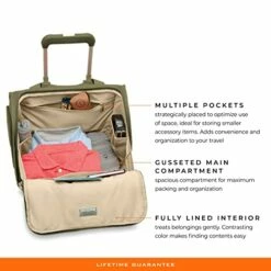 Briggs & Riley 2-Wheel Cabin Bag, Olive -Luggage Sales Shop 41 qK Wk CL