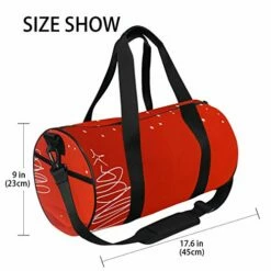 OuLian Duffel Bag Red Christmas Background Women Garment Gym Tote Bag Best Sports Bag For Boys -Luggage Sales Shop 41aFaMgiomL
