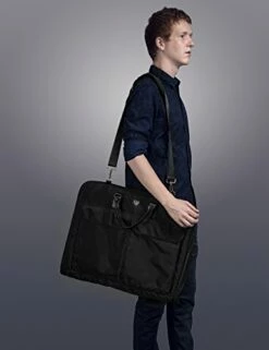 Bagsmart Garment Bag For Suits And Wedding Dresses With Shoulder Strap And Hanger, Black 18 Bagsmart Garment Bag For Suits And Wedding Dresses With Shoulder Strap And Hanger, Black -Luggage Sales Shop 41afLL5LubL