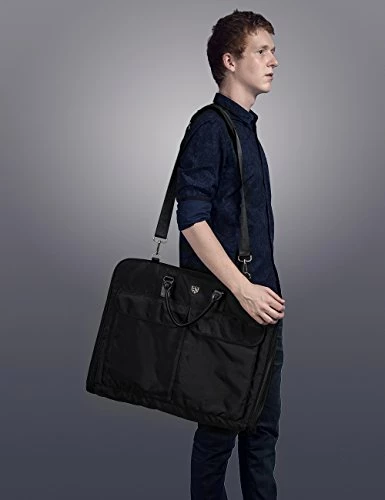 Bagsmart Garment Bag For Suits And Wedding Dresses With Shoulder Strap And Hanger, Black 10 Bagsmart Garment Bag For Suits And Wedding Dresses With Shoulder Strap And Hanger, Black - Image 8