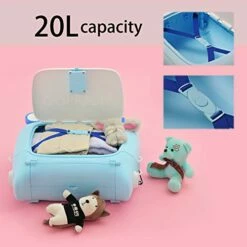 ANIMOR Kids Travel Partner Ride-On Suitcase And Carry-On Luggage, Classic Rolling Luggage (Penguin Blue) -Luggage Sales Shop 41biS0WRKDL