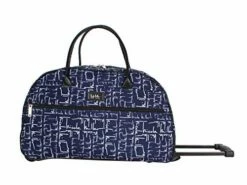 Nicole Miller Wheeled Duffel Carry On Bag (14in, Signature Navy) -Luggage Sales Shop 41dkfbMAetL