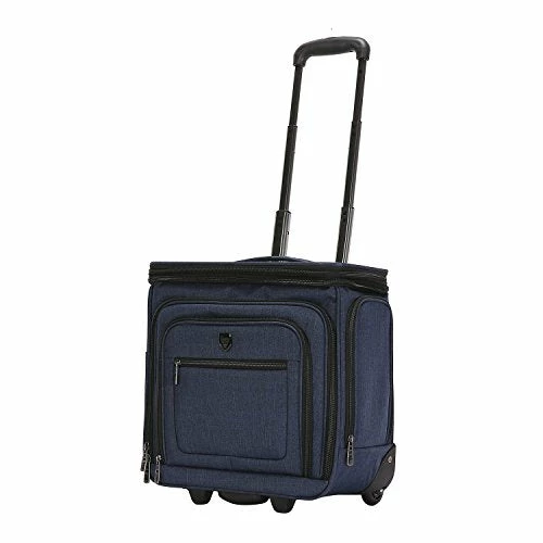 Travelers Club Luggage 16" Top Expandable Rolling Underseater W/USB Port, Blue Suitcase, Carry-On, Navy 18 Travelers Club Luggage 16" Top Expandable Rolling Underseater W/USB Port, Blue Suitcase, Carry-On, Navy - Image 16