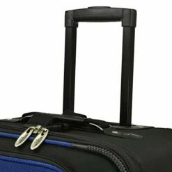 U.S. Traveler New Yorker Lightweight Softside Expandable Travel Rolling Luggage Set, Blue, 4-Piece (15/21/25/29) -Luggage Sales Shop 41f2dPS6n5L