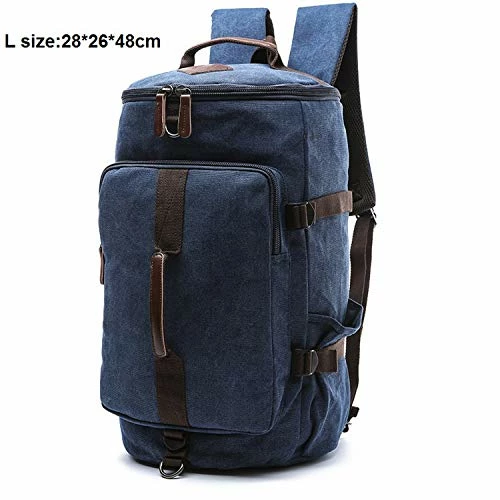Canvas Men Luggage Bag Carry On Luggage Travel Bags Man Duffel Weekend Bag Travel Backpack,Blue L 3 Canvas Men Luggage Bag Carry On Luggage Travel Bags Man Duffel Weekend Bag Travel Backpack,Blue L