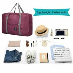 G4Free Lightweight Foldable Travel Duffel Bag Carry-on Luggage Airlines Trip Tote Bag Accessories -Luggage Sales Shop 41fZae0DB 2BL