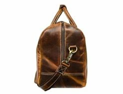 Leather Castle Genuine Vintage Men’s Duffel Sports Gym, Travel, Carry-on Luggage Bag, Light Brown -Luggage Sales Shop 41gg8ue8aFL