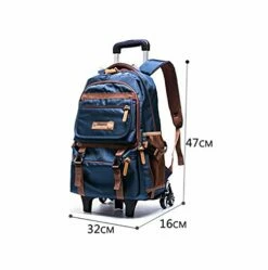 C-Xka Nylon Rolling Backpack Carry-On Luggage Travel Duffel Bag Wheeled Book Bag Detachable Dual 15 C-Xka Nylon Rolling Backpack Carry-On Luggage Travel Duffel Bag Wheeled Book Bag Detachable Dual -Luggage Sales Shop 41gy9lekndL