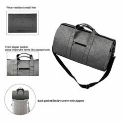 BUG Garment Bags, Convertible Garment Bag With Shoulder Strap, Shoes Compartment, Carry On Travel Suit Bags, 2 In 1 Garment Duffle Bag For Men Women Weekender Bag -Luggage Sales Shop 41hOsdb UrL