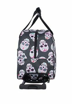 Betsey Johnson Luggage Designer Pattern Suitcase Wheeled Duffel Carry On Bag (Paris Love) (One -Luggage Sales Shop 41hYpHBGrKL