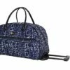 Nicole Miller Wheeled Duffel Carry On Bag (14in, Signature Navy) -Luggage Sales Shop 41iRXlOfXhL