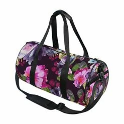 Duffel Bag Watercolor Purple Floral Women Garment Gym Tote Bag Best Sports Bag For Boys -Luggage Sales Shop 41js21Nvu0L