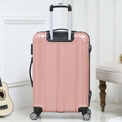 New Hot Suitcase Carry-Ons Women Travel Spinner Rolling Luggage On Wheels,Black,22 -Luggage Sales Shop 41kiel19pWL