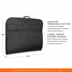 Briggs & Riley Baseline Garment Bags, Black, Classic 23 Briggs & Riley Baseline Garment Bags, Black, Classic -Luggage Sales Shop 41lLxQ6pGvL