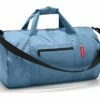 Reisenthel Mini Maxi Dufflebag, Foldable Overnight Duffel And Sports Bag With Built-in Carrying Pouch, Indigo -Luggage Sales Shop 41lf1 LbybL