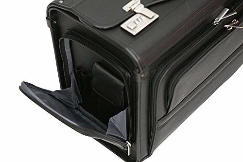 Wheeled Pilot Case Rolling 17.3" Laptop Roller Bag Briefcase Hand Luggage Flight Cabin 4 Wheeled Pilot Case Rolling 17.3" Laptop Roller Bag Briefcase Hand Luggage Flight Cabin - Image 2