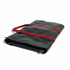 Project 11 Garment Weekender Black Leather With Red Accents Bag By Hook & Albert -Luggage Sales Shop 41mqXVotGyL
