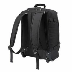 Cabin Max️ - Quebec Hybrid Rolling Backpack With Wheels - Carry On Luggage 22x14x9 Zip Out Backpack Straps - Perfect For Most Major American Airlines (Black) -Luggage Sales Shop 41nVcPpY4yL
