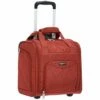 AmazonBasics Underseat Carry On Rolling Travel Luggage Bag - Red Quilted -Luggage Sales Shop 41oh1nQSV8L