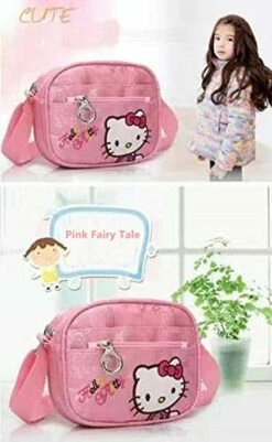 Hello Kitty Bag, Hello Kitty Purse For Girls-Pink KT Cat Crossbody Bag, Hello Kitty Mini Pink Small Shoulder Handbag For Girl, Mini Travel Bag For Girls, KT Cat Purse For Girls. -Luggage Sales Shop 41oiBd5LRTL