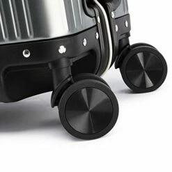 JBAG-one 100% Aluminum-Magnesium Alloy Rolling Luggage Spinner Men Business Suitcase Wheels 20 Inch Cabin Trolley Travel Bag,Black -Luggage Sales Shop 41pd 2BTQHhXL