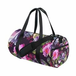 Duffel Bag Watercolor Purple Floral Women Garment Gym Tote Bag Best Sports Bag For Boys