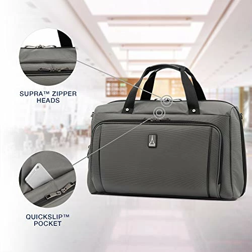 Travelpro Crew Versapack Weekender Carry-on Duffel Bag W/Suiter, Titanium Grey, One Size 4 Travelpro Crew Versapack Weekender Carry-on Duffel Bag W/Suiter, Titanium Grey, One Size - Image 2
