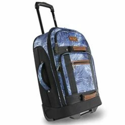 ORIGINAL PENGUIN Luggage 21" Rolling Duffel Bag, Blue Palm Tree, One Size -Luggage Sales Shop 41s4PPnZTKL